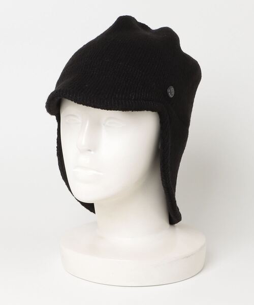 GARDEN TOKYO（ガーデントウキョウ）の「CPH/シーピーエイチ/CUFF KNIT CAP AVIATOR（キャップ・メンズ・ブラック/グレー・F）」の8枚目の写真