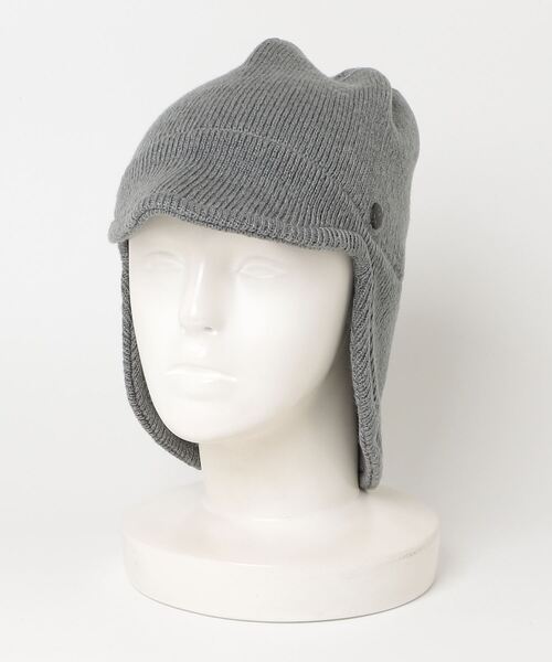 GARDEN TOKYO（ガーデントウキョウ）の「CPH/シーピーエイチ/CUFF KNIT CAP AVIATOR（キャップ・メンズ・ブラック/グレー・F）」の12枚目の写真