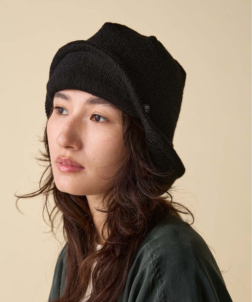GARDEN TOKYO（ガーデントウキョウ）の「CPH/シーピーエイチ/CUFF KNIT CAP AVIATOR（キャップ・メンズ・ブラック/グレー・F）」の4枚目の写真