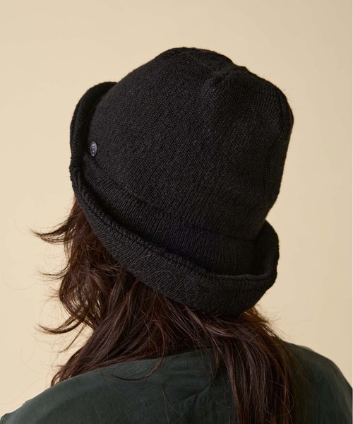 GARDEN TOKYO（ガーデントウキョウ）の「CPH/シーピーエイチ/CUFF KNIT CAP AVIATOR（キャップ・メンズ・ブラック/グレー・F）」の5枚目の写真