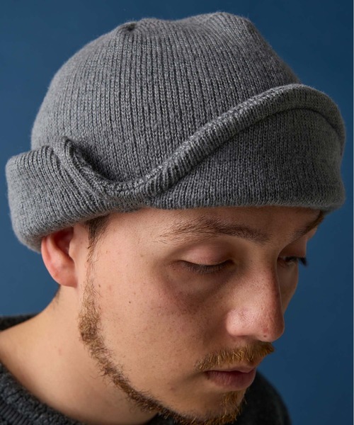 GARDEN TOKYO（ガーデントウキョウ）の「CPH/シーピーエイチ/CUFF KNIT CAP AVIATOR（キャップ・メンズ・ブラック/グレー・F）」の16枚目の写真