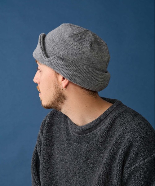 GARDEN TOKYO（ガーデントウキョウ）の「CPH/シーピーエイチ/CUFF KNIT CAP AVIATOR（キャップ・メンズ・ブラック/グレー・F）」の14枚目の写真