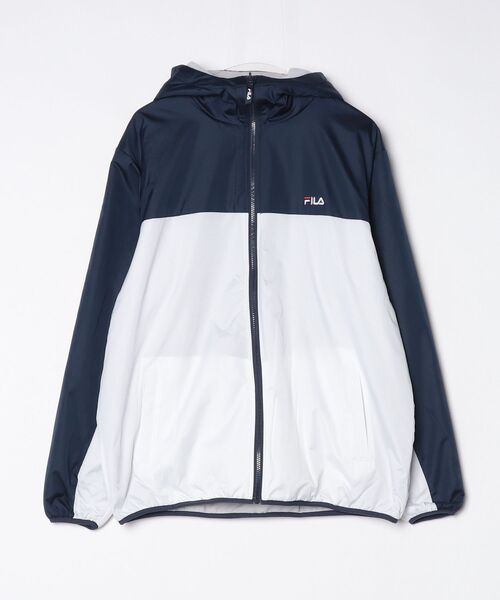 FILA(フィラ)の「【別注】フィラ FILA リバーシブルウィンドジャケット 限定コラボ(ナイロンジャケット・メンズ・ブラック×グリーン/レッド/ホワイト×ネイビー・M/L/LL/3L)」の1枚目の写真