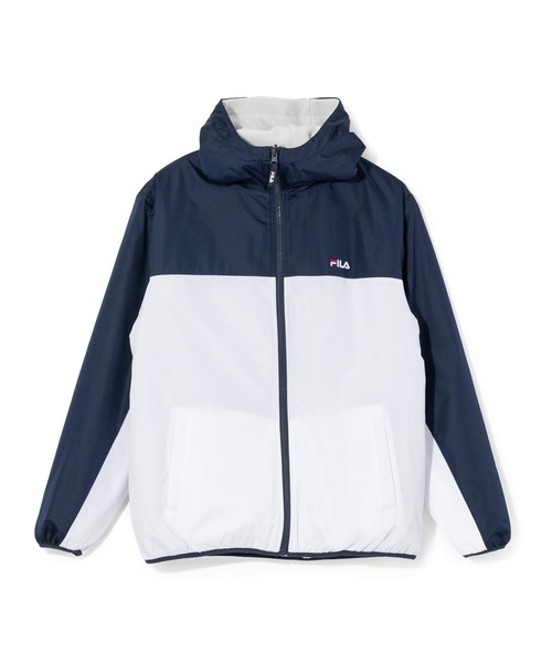 FILA(フィラ)の「【別注】フィラ FILA リバーシブルウィンドジャケット 限定コラボ(ナイロンジャケット・メンズ・ブラック×グリーン/レッド/ホワイト×ネイビー・M/L/LL/3L)」の12枚目の写真