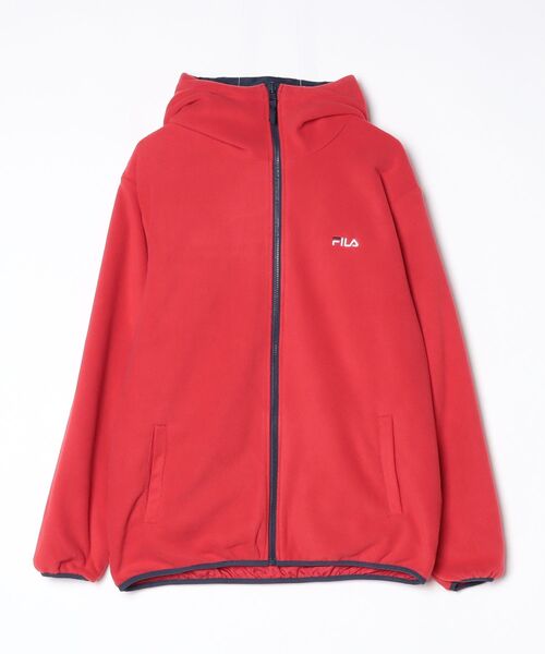 FILA(フィラ)の「【別注】フィラ FILA リバーシブルウィンドジャケット 限定コラボ(ナイロンジャケット・メンズ・ブラック×グリーン/レッド/ホワイト×ネイビー・M/L/LL/3L)」の5枚目の写真