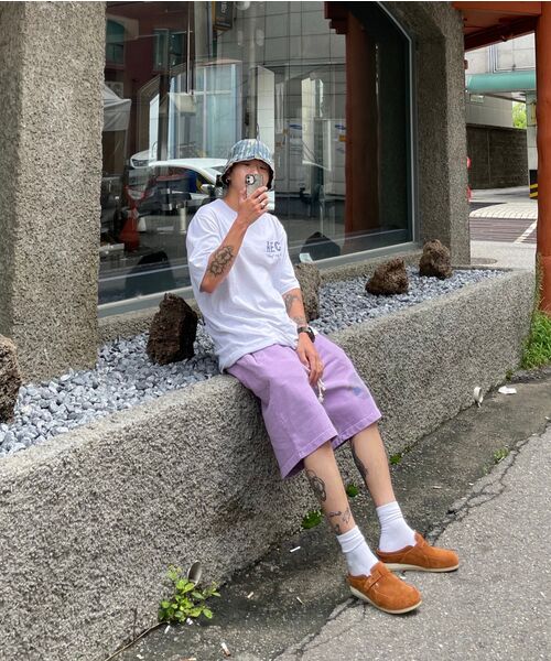 AECA(エイカ)の「GUNS N CLOVER SWEAT SHORTS-WASHED PURPLE(その他パンツ・メンズ・その他・MEDIUM/LARGE/SMALL/X-LARGE)」の2枚目の写真