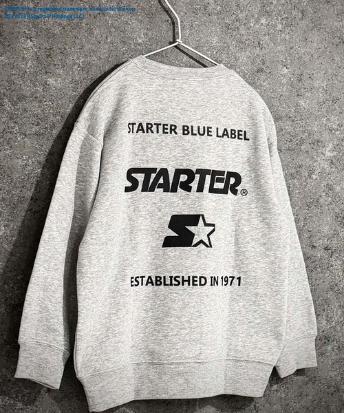 STARTER】スターター オーバーサイズ トレーナー（スウェット