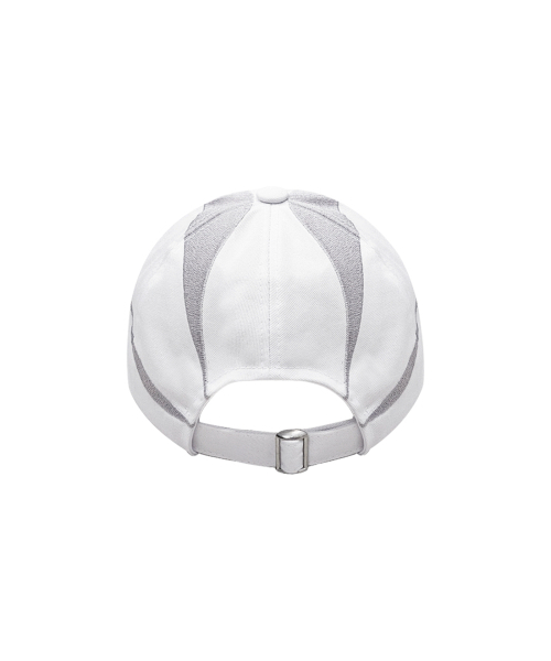 BLACKPURPLE（ブラックパープル）の「Blade cap-white&silver（キャップ・メンズ・ホワイト×シルバー・ONE SIZE）」の3枚目の写真