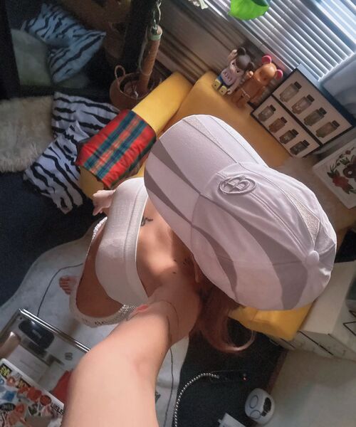 BLACKPURPLE（ブラックパープル）の「Blade cap-white&silver（キャップ・メンズ・ホワイト×シルバー・ONE SIZE）」の7枚目の写真