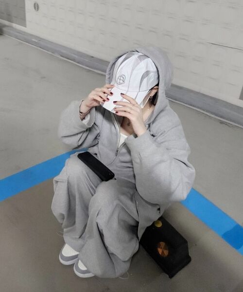 BLACKPURPLE（ブラックパープル）の「Blade cap-white&silver（キャップ・メンズ・ホワイト×シルバー・ONE SIZE）」の9枚目の写真