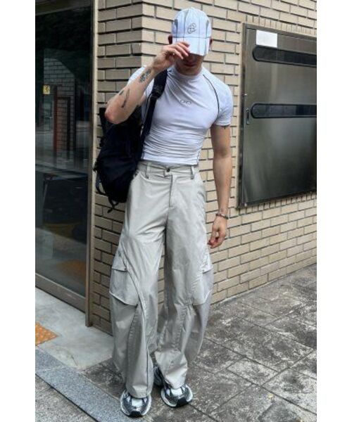 BLACKPURPLE（ブラックパープル）の「Blade cap-white&silver（キャップ・メンズ・ホワイト×シルバー・ONE SIZE）」の12枚目の写真
