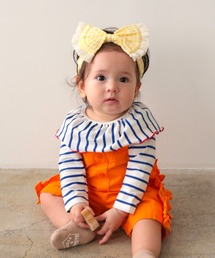 LaStella（ラステラ）の「ﾎﾞｰﾀﾞｰﾒﾛｳｶﾗｰﾛﾝT（Tシャツ/カットソー）」