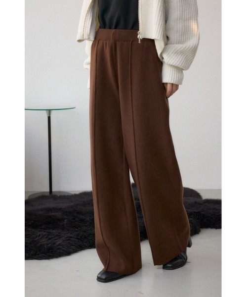 格上げ ニットワイドパンツ（スラックス）｜AZUL BY MOUSSY（アズール