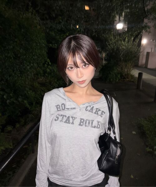 ROCKCAKE(ロックケーキ)の「Classic Henly Neck Top - Gray(Tシャツ/カットソー・レディース・その他・SMALL)」の16枚目の写真