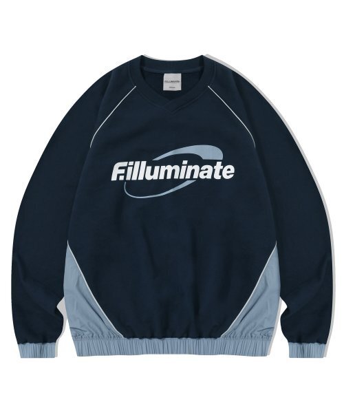 F.ILLUMINATE(フィルミネイト)の「パイピングサークルロゴスウェットシャツ-ネイビー(スウェット・レディース・その他・MEDIUM/LARGE/SMALL)」の1枚目の写真