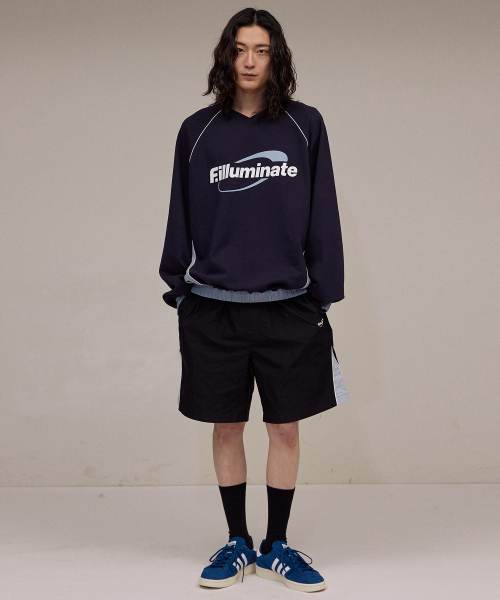 F.ILLUMINATE(フィルミネイト)の「パイピングサークルロゴスウェットシャツ-ネイビー(スウェット・レディース・その他・MEDIUM/LARGE/SMALL)」の4枚目の写真