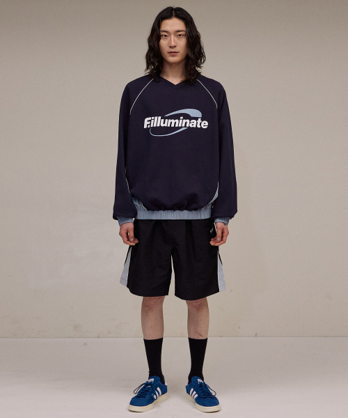 F.ILLUMINATE(フィルミネイト)の「パイピングサークルロゴスウェットシャツ-ネイビー(スウェット・レディース・その他・MEDIUM/LARGE/SMALL)」の5枚目の写真