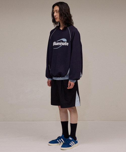 F.ILLUMINATE(フィルミネイト)の「パイピングサークルロゴスウェットシャツ-ネイビー(スウェット・レディース・その他・MEDIUM/LARGE/SMALL)」の6枚目の写真