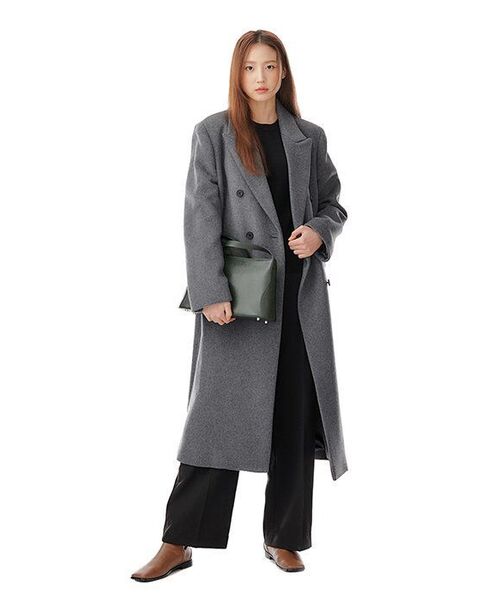 MUSINSA STANDARD WOMAN（ムシンサスタンダードウーマン）の「レディースフルイドワイドスラックス[ブラック]（スラックス・レディース・その他・28/29/32/30/31/24/25/26/27）」の18枚目の写真