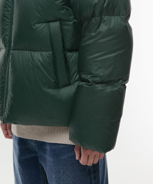MUSINSA STANDARD（ムシンサスタンダード）の「リップストップダウンプファーショートパディングジャケット[レーシンググリーン]（ダウンジャケット/コート・メンズ・その他・SMALL/MEDIUM/LARGE）」の7枚目の写真