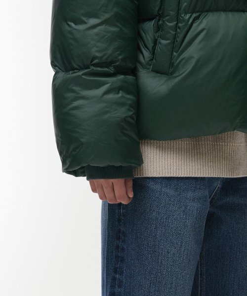 MUSINSA STANDARD（ムシンサスタンダード）の「リップストップダウンプファーショートパディングジャケット[レーシンググリーン]（ダウンジャケット/コート・メンズ・その他・SMALL/MEDIUM/LARGE）」の8枚目の写真