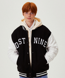 DISTN9NE（ディストナイン）の「アーチロゴバスティジャケット ブラック (LO4TU885-076)（スタジャン）」
