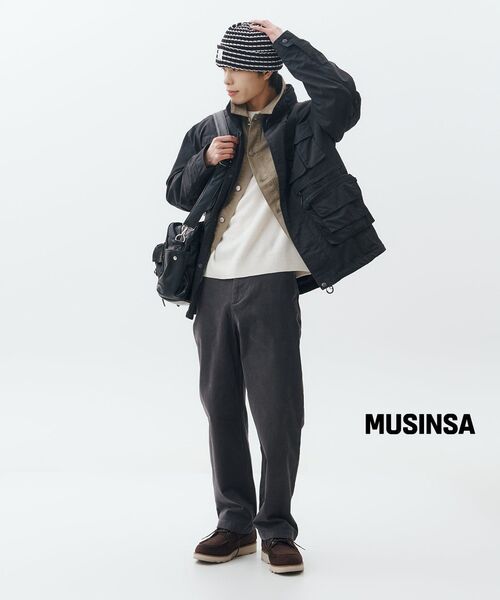 MUSINSA STANDARD（ムシンサスタンダード）の「[ビクトリアウール] ミニマルリブクルーネックニット [クリーム]（ニット/セーター・メンズ・その他・LARGE/MEDIUM/X-LARGE/XX-LARGE/SMALL）」の12枚目の写真
