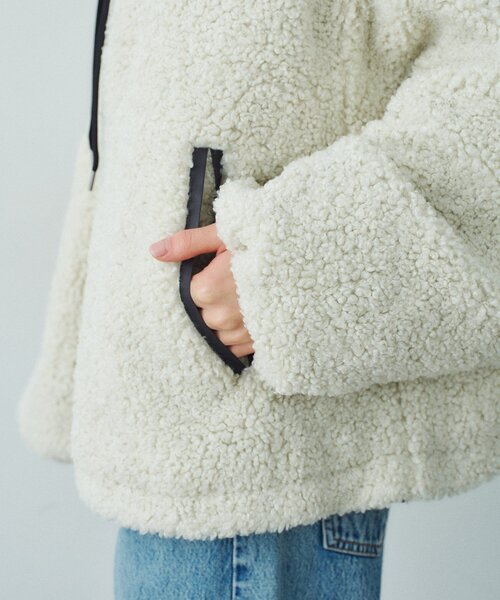 CODE A(コードエー)の「boa hoodie blouson(その他アウター・レディース・チャコールグレー/ライトグレー・00)」の12枚目の写真