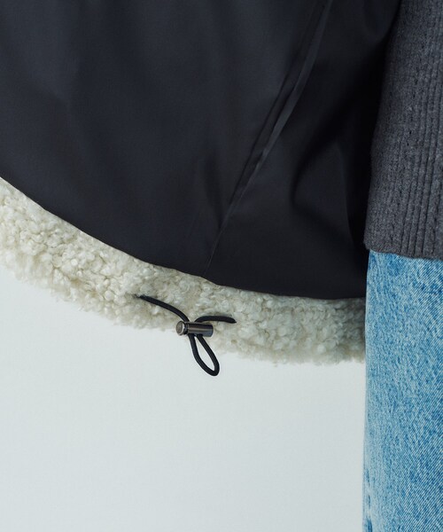 CODE A(コードエー)の「boa hoodie blouson(その他アウター・レディース・チャコールグレー/ライトグレー・00)」の4枚目の写真