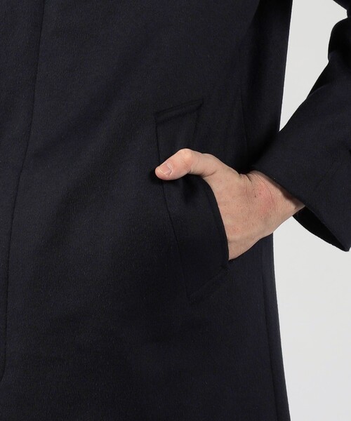 TOMORROWLAND （トゥモローランド）の「SUPER160’Sウール バルカラーコート（ステンカラーコート・メンズ・グレー系その他/ネイビー/カーキ・L/XS/S/M）」の6枚目の写真