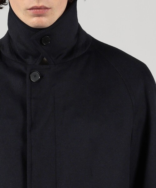 TOMORROWLAND （トゥモローランド）の「SUPER160’Sウール バルカラーコート（ステンカラーコート・メンズ・グレー系その他/ネイビー/カーキ・L/XS/S/M）」の7枚目の写真