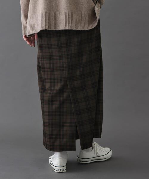 FORK&SPOON(フォークアンドスプーン)の「FORK&SPOON チェックストレートスカート(スカート・レディース・ベージュ系その他/ネイビー・1/2)」の7枚目の写真