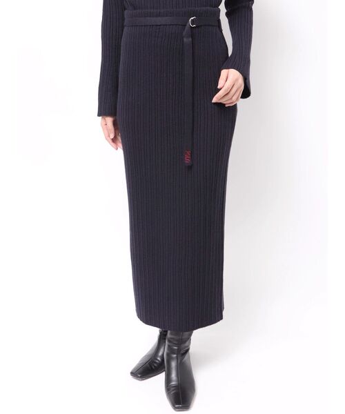 LAGUNAMOON（ラグナムーン）の「【POLO BCSコラボ】Iラインニットスカート（スカート・レディース・グレー/ネイビー/レッド・SMALL/MEDIUM）」の8枚目の写真