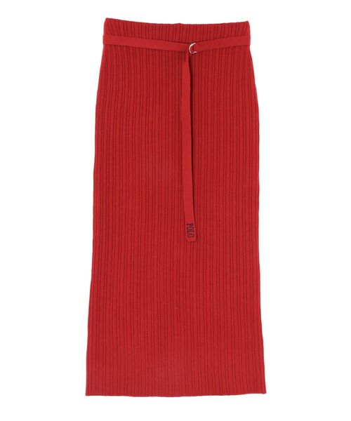 LAGUNAMOON（ラグナムーン）の「【POLO BCSコラボ】Iラインニットスカート（スカート・レディース・グレー/ネイビー/レッド・SMALL/MEDIUM）」の6枚目の写真