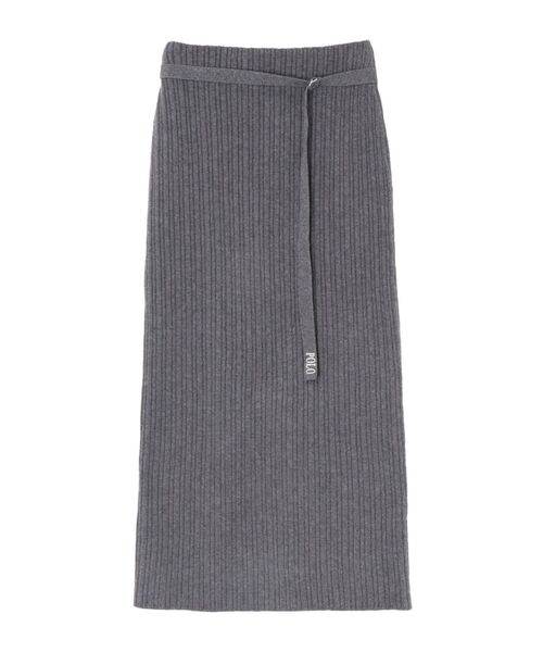 LAGUNAMOON（ラグナムーン）の「【POLO BCSコラボ】Iラインニットスカート（スカート・レディース・グレー/ネイビー/レッド・SMALL/MEDIUM）」の4枚目の写真