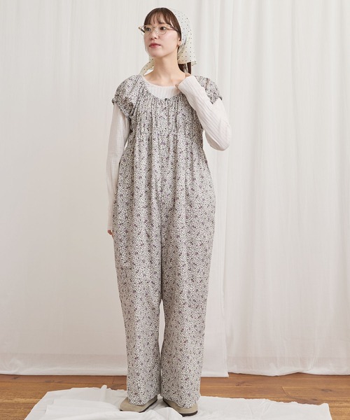 フィグロンドン washer rompers ブラック fig London（フィグロンドン）の「Wendy rompers（つなぎ