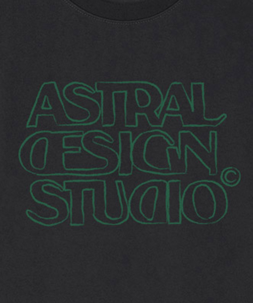 ASTRAL PROJECTION（アストラルプロジェクション）の「[オーバーサイズ]アストラルデザインスタジオ2 13番手綿ラウンドネック半袖Tシャツ_チャコール（Tシャツ/カットソー・メンズ・その他・XX-LARGE/LARGE/MEDIUM/X-LARGE）」の3枚目の写真