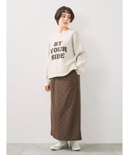 SM2（エスエムツー）の「ロゴニットプルオーバー（ニット/セーター・レディース・グレー/ブルー/チャコールグレー/キナリ/モカ・F）」の9枚目の写真