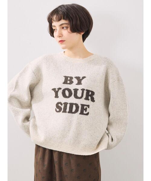 SM2（エスエムツー）の「ロゴニットプルオーバー（ニット/セーター・レディース・グレー/ブルー/チャコールグレー/キナリ/モカ・F）」の13枚目の写真