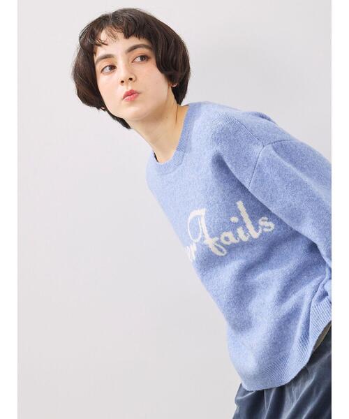 SM2（エスエムツー）の「ロゴニットプルオーバー（ニット/セーター・レディース・グレー/ブルー/チャコールグレー/キナリ/モカ・F）」の20枚目の写真