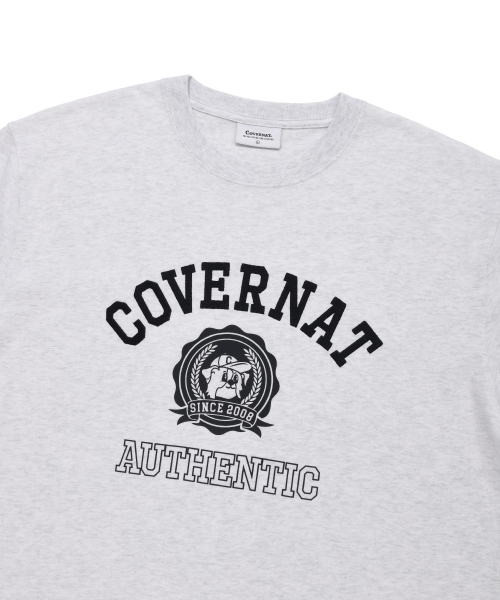 COVERNAT(カバーナット)の「ボーダーコリーエンブレムTシャツヘザーグレー(Tシャツ/カットソー・レディース・その他・X-LARGE/MEDIUM/SMALL/LARGE)」の3枚目の写真