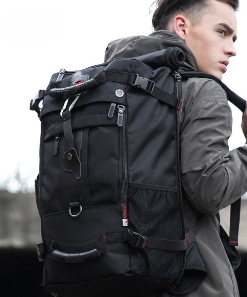 BACKYARD FAMILY(バックヤードファミリー)の「バックパック リュック 大容量 旅行 lybp20701(バックパック/リュック・メンズ・カーキ/ブラック・FREE)」の4枚目の写真