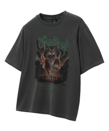キトンアタック オーバーサイズ ピグメント 半袖Tシャツ チャコール