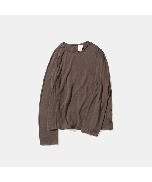 Diamond Layla(ダイアモンドレイラ)の「Modal Second Layer Longsleeve T101 Brown(Tシャツ/カットソー・レディース・ブラウン・MEDIUM/LARGE)」の1枚目の写真