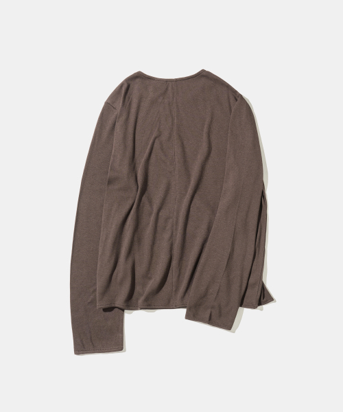 Diamond Layla(ダイアモンドレイラ)の「Modal Second Layer Longsleeve T101 Brown(Tシャツ/カットソー・レディース・ブラウン・MEDIUM/LARGE)」の8枚目の写真
