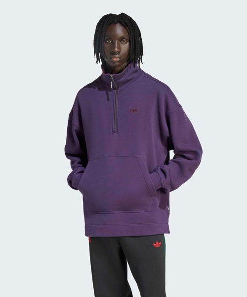 adidas（アディダス）の「GRAPHIC SWEAT / アディダスオリジナルス adidas Originals（パーカー・メンズ・パープル/グレー・XX-LARGE/3XL/LARGE/MEDIUM/SMALL/X-LARGE/X-SMALL）」の2枚目の写真