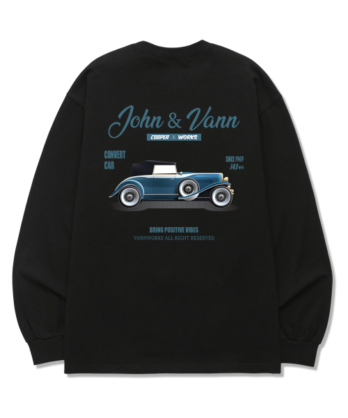 VANNWORKS(バンワークス)の「JOHN ロングスリーブ (VLS0094) ブラック(Tシャツ/カットソー・レディース・その他・X-LARGE/XX-LARGE/SMALL/MEDIUM/LARGE)」の3枚目の写真