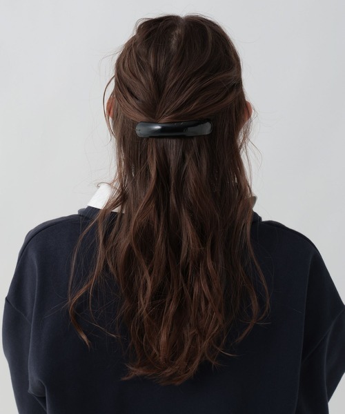 GEORGE'S(ジョージズ)の「アセチバレッタ(バレッタ/ヘアクリップ・レディース・ブラック/アイボリー/ダークブラウン・FREE)」の3枚目の写真