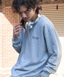 【MAISON CLUB】ワンポイント刺繍スウェット LESS IS MORE