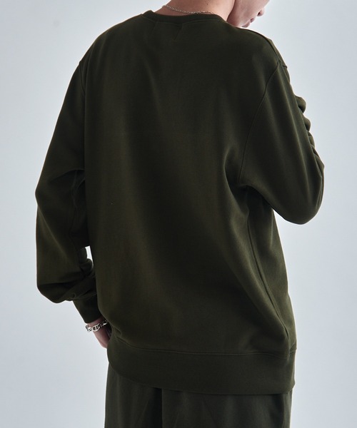 MAISON CLUB（メゾンクラブ）の「【MAISON CLUB】ワンポイント刺繍スウェット LESS IS MORE（スウェット・メンズ・ブラック/グレー/グリーン/ホワイト/ネイビー・M/L/2XL/XL）」の19枚目の写真